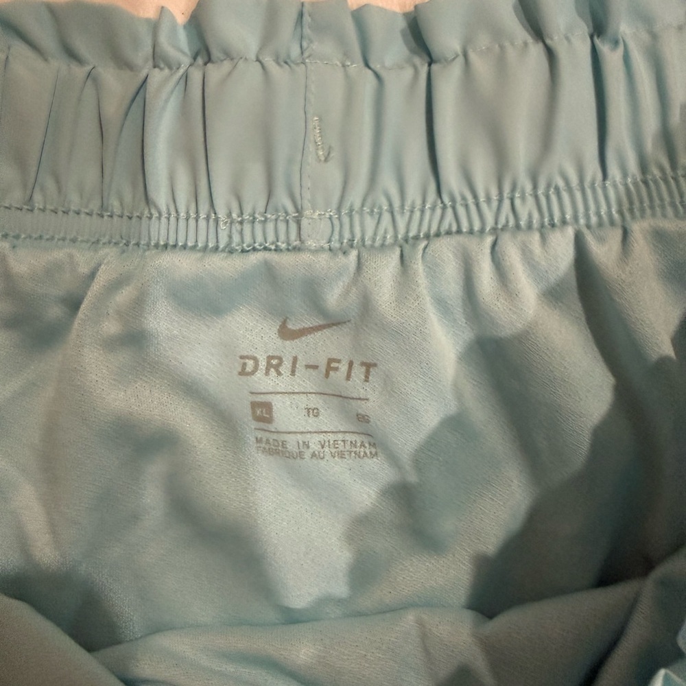Nike Dri-FIT Running Shorts XL 3β Inseam Blue Yellow Trim Athletic - Picture 3 of 3